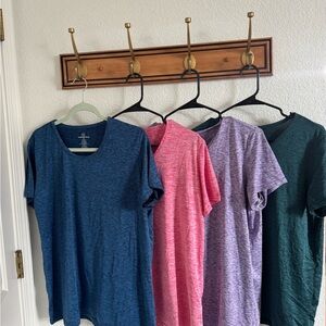 Essentials Heathered assorted active wear tees